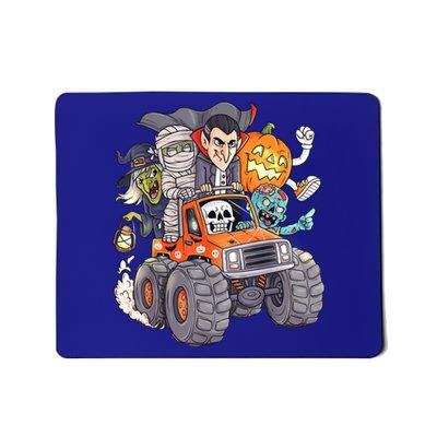 Halloween Skeleton Zombie Monster Truck Vampire Boys Mousepad