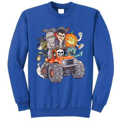 Halloween Skeleton Zombie Monster Truck Vampire Boys Tall Sweatshirt