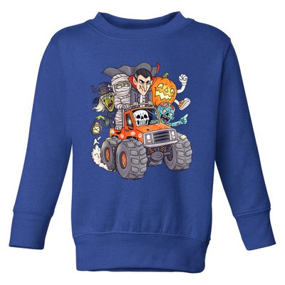 Halloween Skeleton Zombie Monster Truck Vampire Boys Toddler Sweatshirt