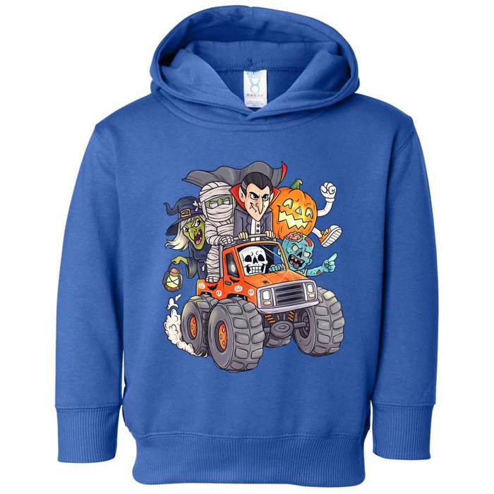 Halloween Skeleton Zombie Monster Truck Vampire Boys Toddler Hoodie