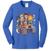 Halloween Skeleton Zombie Monster Truck Vampire Boys Kids Long Sleeve Shirt