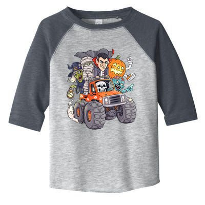 Halloween Skeleton Zombie Monster Truck Vampire Boys Toddler Fine Jersey T-Shirt