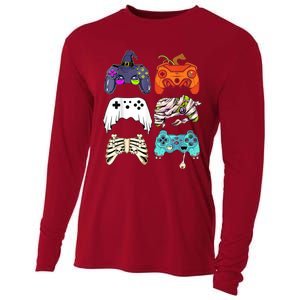 Halloween Skeleton Zombie Gaming Controllers Mummy Cooling Performance Long Sleeve Crew