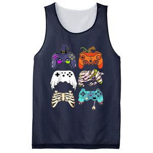 Halloween Skeleton Zombie Gaming Controllers Mummy Mesh Reversible Basketball Jersey Tank