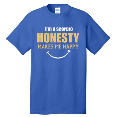 Honesty Scorpio Zodiac Facts Gift Tall T-Shirt