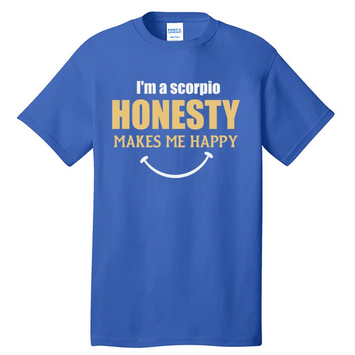 Honesty Scorpio Zodiac Facts Gift Tall T-Shirt