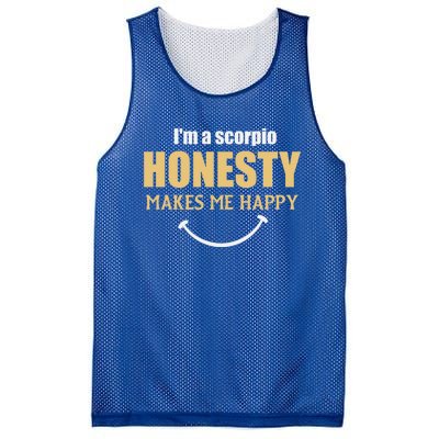 Honesty Scorpio Zodiac Facts Gift Mesh Reversible Basketball Jersey Tank