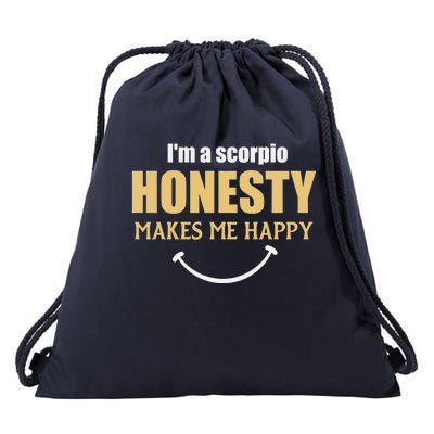 Honesty Scorpio Zodiac Facts Gift Drawstring Bag