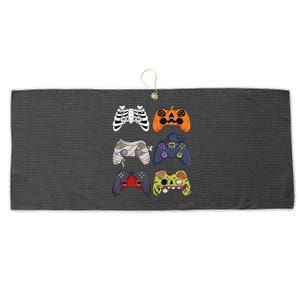 Halloween Skeleton Zombie Gaming Controllers Mummy Large Microfiber Waffle Golf Towel