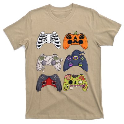 Halloween Skeleton Zombie Gaming Controllers Mummy T-Shirt