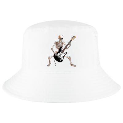 Skeleton Playing Guitar - Rock and Roll Band Graphic Cool Comfort Performance Bucket Hat