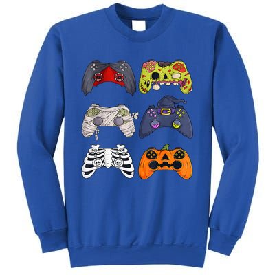 Halloween Skeleton Zombie Gaming Controllers Mummy Sweatshirt