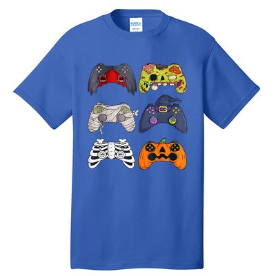 Halloween Skeleton Zombie Gaming Controllers Mummy Tall T-Shirt