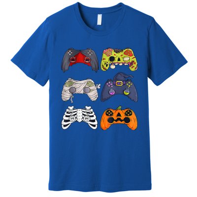 Halloween Skeleton Zombie Gaming Controllers Mummy Premium T-Shirt