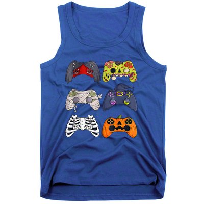 Halloween Skeleton Zombie Gaming Controllers Mummy Tank Top