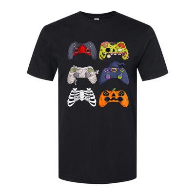 Halloween Skeleton Zombie Gaming Controllers Mummy Softstyle CVC T-Shirt