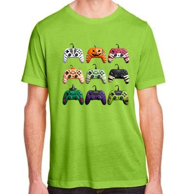 Halloween Skeleton Zombie Gamer Fun Design Adult ChromaSoft Performance T-Shirt