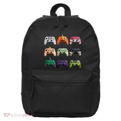 Halloween Skeleton Zombie Gamer Fun Design 16 in Basic Backpack