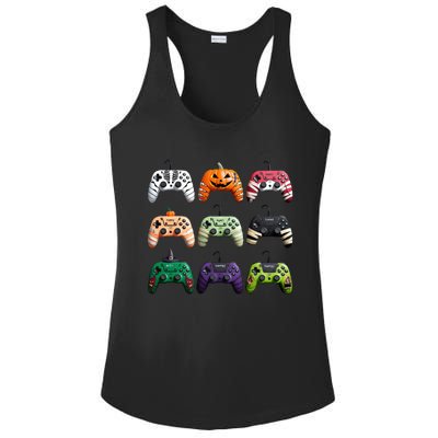 Halloween Skeleton Zombie Gamer Fun Design Ladies PosiCharge Competitor Racerback Tank