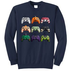 Halloween Skeleton Zombie Gamer Fun Design Tall Sweatshirt