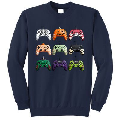 Halloween Skeleton Zombie Gamer Fun Design Tall Sweatshirt