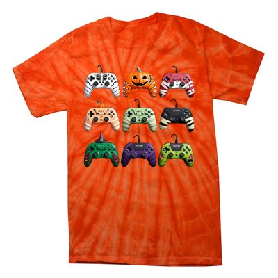 Halloween Skeleton Zombie Gamer Fun Design Tie-Dye T-Shirt