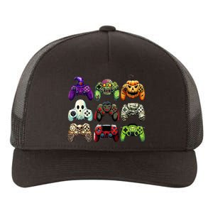 Halloween Skeleton Zombie Gaming Controllers Mummy Yupoong Adult 5-Panel Trucker Hat