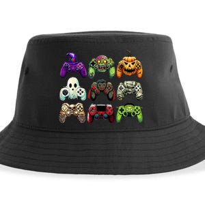 Halloween Skeleton Zombie Gaming Controllers Mummy Sustainable Bucket Hat