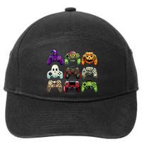 Halloween Skeleton Zombie Gaming Controllers Mummy 7-Panel Snapback Hat