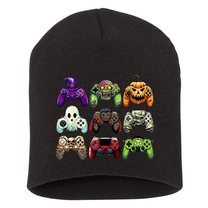 Halloween Skeleton Zombie Gaming Controllers Mummy Short Acrylic Beanie