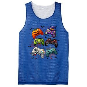 Halloween Skeleton Zombie Gaming Controllers Mummy Funny Gift Mesh Reversible Basketball Jersey Tank