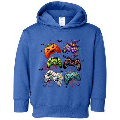 Halloween Skeleton Zombie Gaming Controllers Mummy Funny Gift Toddler Hoodie