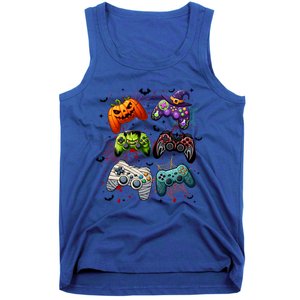 Halloween Skeleton Zombie Gaming Controllers Mummy Funny Gift Tank Top