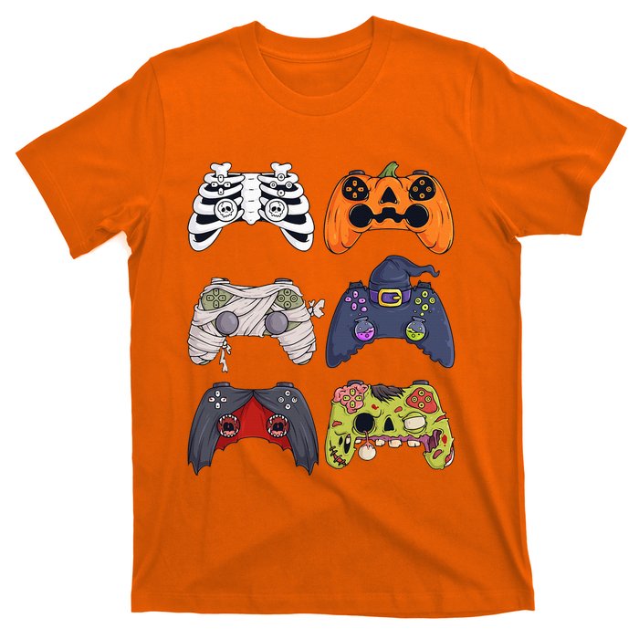 Halloween Skeleton Zombie Gaming Controllers Mummy T-Shirt