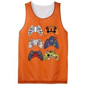 Halloween Skeleton Zombie Gaming Controllers Mummy Mesh Reversible Basketball Jersey Tank