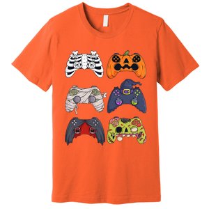 Halloween Skeleton Zombie Gaming Controllers Mummy Premium T-Shirt