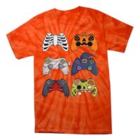 Halloween Skeleton Zombie Gaming Controllers Mummy Tie-Dye T-Shirt