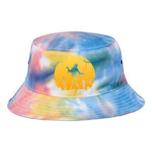 Halloween Spooky Zombie Graveyard Tie Dye Newport Bucket Hat