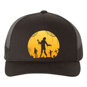 Halloween Spooky Zombie Graveyard Yupoong Adult 5-Panel Trucker Hat