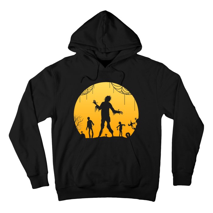 Halloween Spooky Zombie Graveyard Hoodie