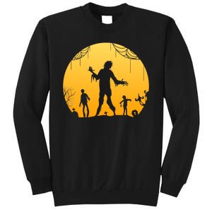 Halloween Spooky Zombie Graveyard Sweatshirt