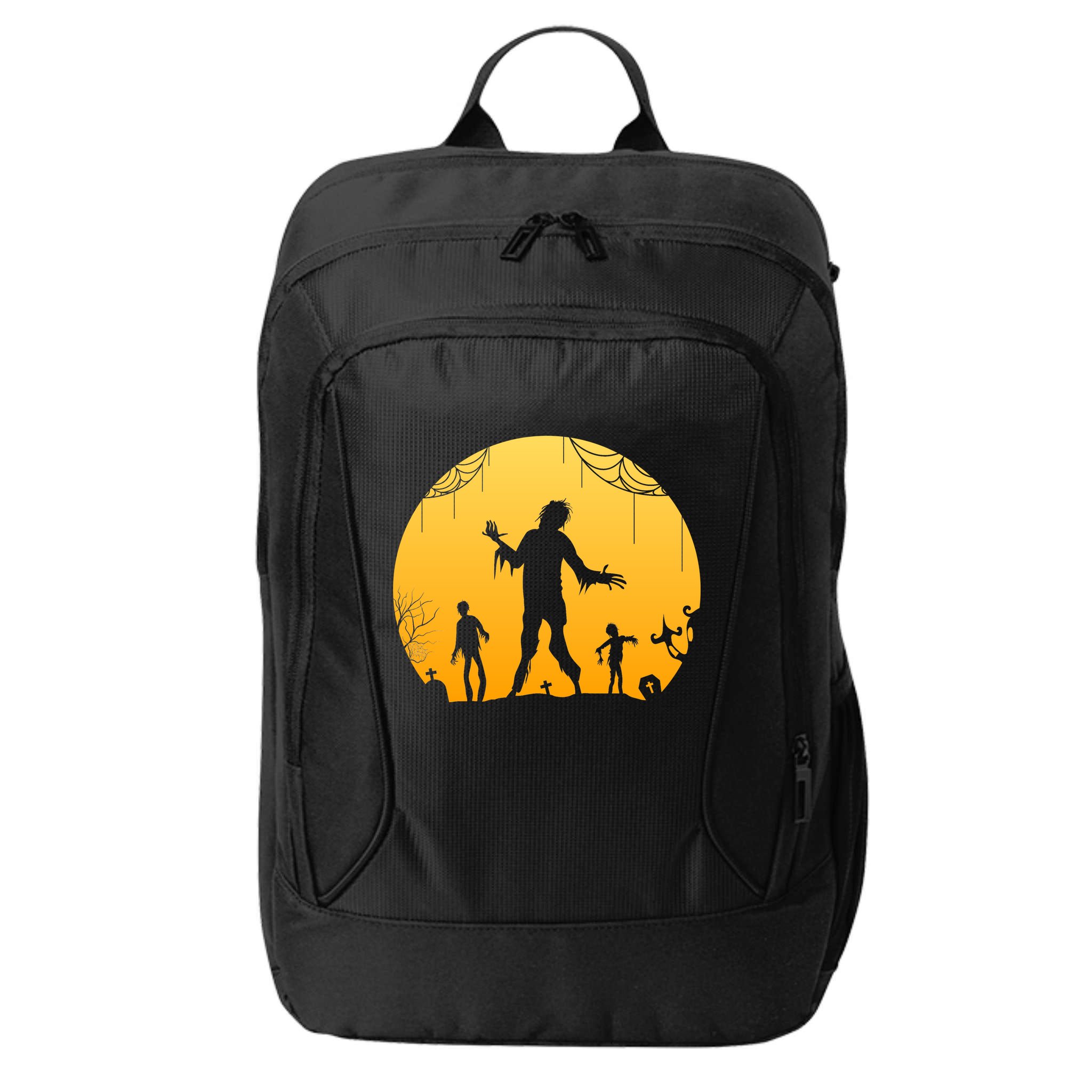 Halloween Spooky Zombie Graveyard City Backpack