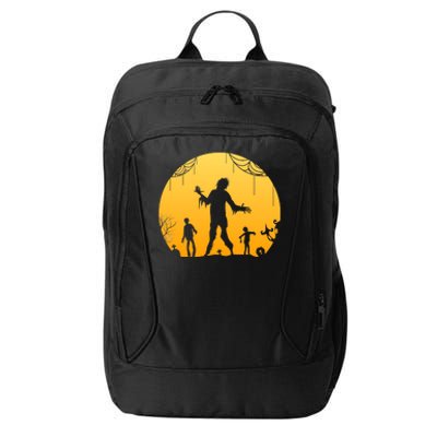 Halloween Spooky Zombie Graveyard City Backpack