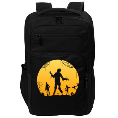 Halloween Spooky Zombie Graveyard Impact Tech Backpack