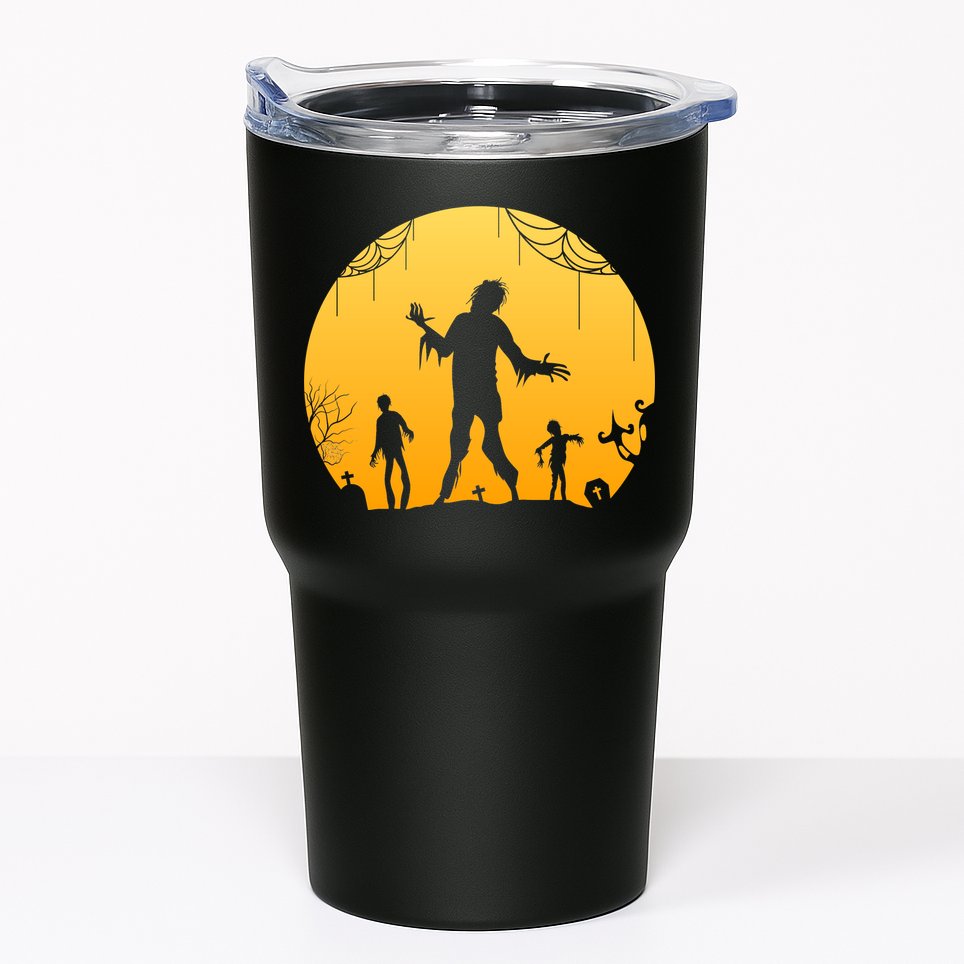 Halloween Spooky Zombie Graveyard Tumbler