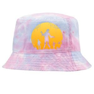 Halloween Spooky Zombie Graveyard Tie-Dyed Bucket Hat