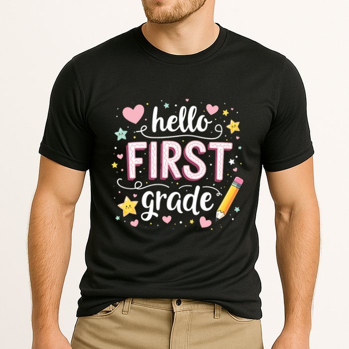 Hello Team 1st Grade Back To School Outfit Cooling Performance Crew T-Shirt