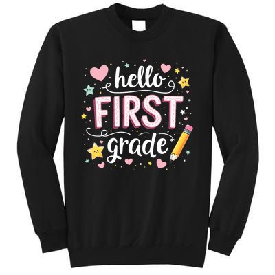 Hello Team 1st Grade Back To School Outfit Sweatshirt