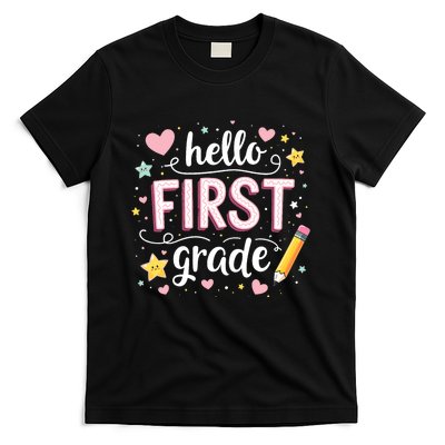 Hello Team 1st Grade Back To School Outfit T-Shirt