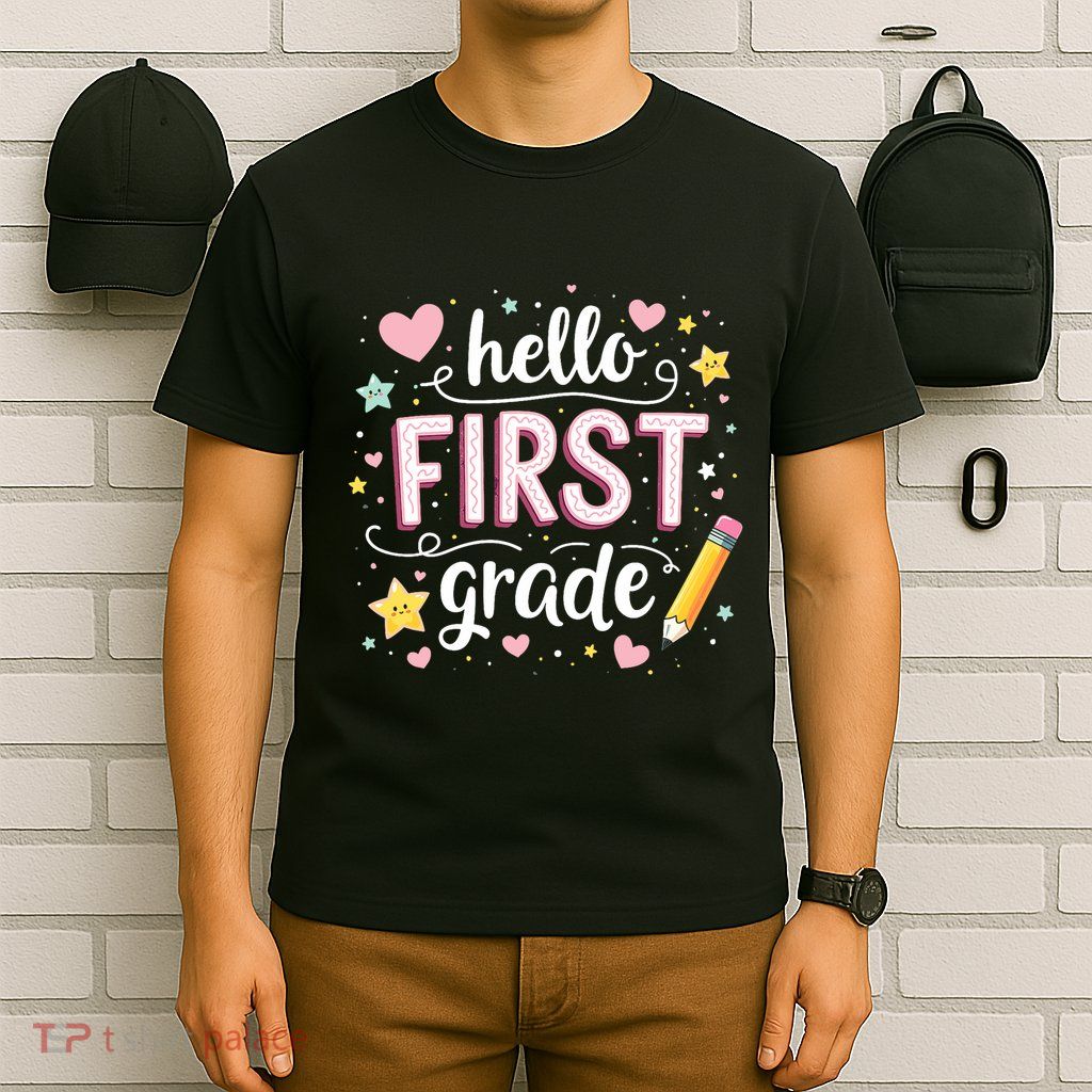 Hello Team 1st Grade Back To School Outfit T-Shirt
